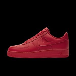 Red Nike Air Force 1 '07 LV8 1 Men's Shoes - used once